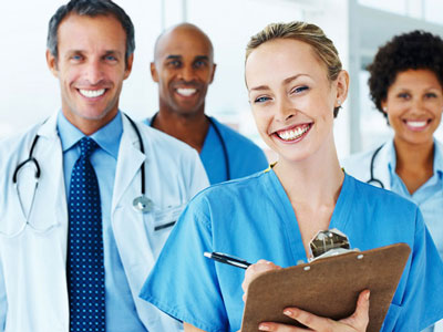 Medical: A group of smiling medical professionals